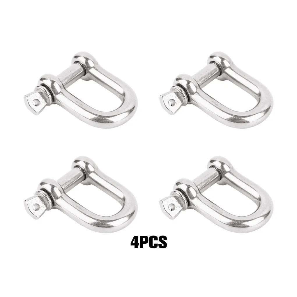 4pcs D-Type Stainless Steel Shackle For Simple And Easy Easy To Use D-type Design Buckle
4pcs D-Type Stainless Steel Shackle For Simple And Easy Easy To Use D-type Design Buckle