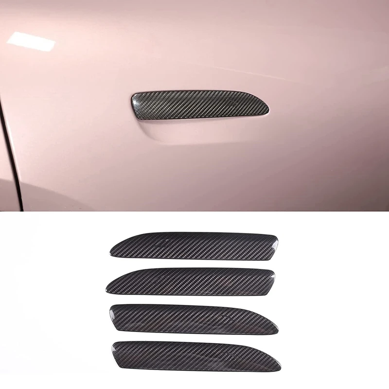 

Для Porsche Taycan 2019-2022, аксессуары для отделки из сухого углеродного волокна, 4 шт.