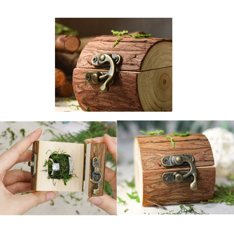 Wooden Ring Dish Storage Box Wedding Ceremony Wood Ring Bearer Box Engagement Valentine's Day Gift for Bride Bridegroom
Wooden Ring Dish Storage Box Wedding Ceremony Wood Ring Bearer Box Engagement Valentine's Day Gift for Bride Bridegroom