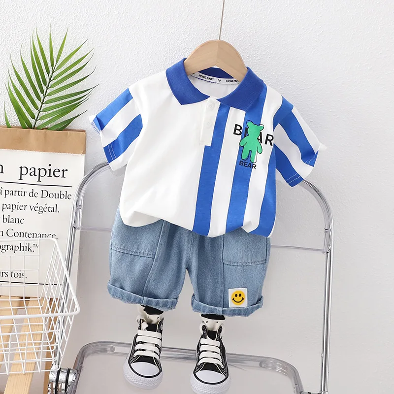 Toddler Summer Boys Boutique Clothing Sets 2023 New Fashion Cartoon Turn-down T-shirts Tops and Shorts Two Piece Kids Tracksuits
Toddler Summer Boys Boutique Clothing Sets 2023 New Fashion Cartoon Turn-down T-shirts Tops and Shorts Two Piece Kids Tracksuits