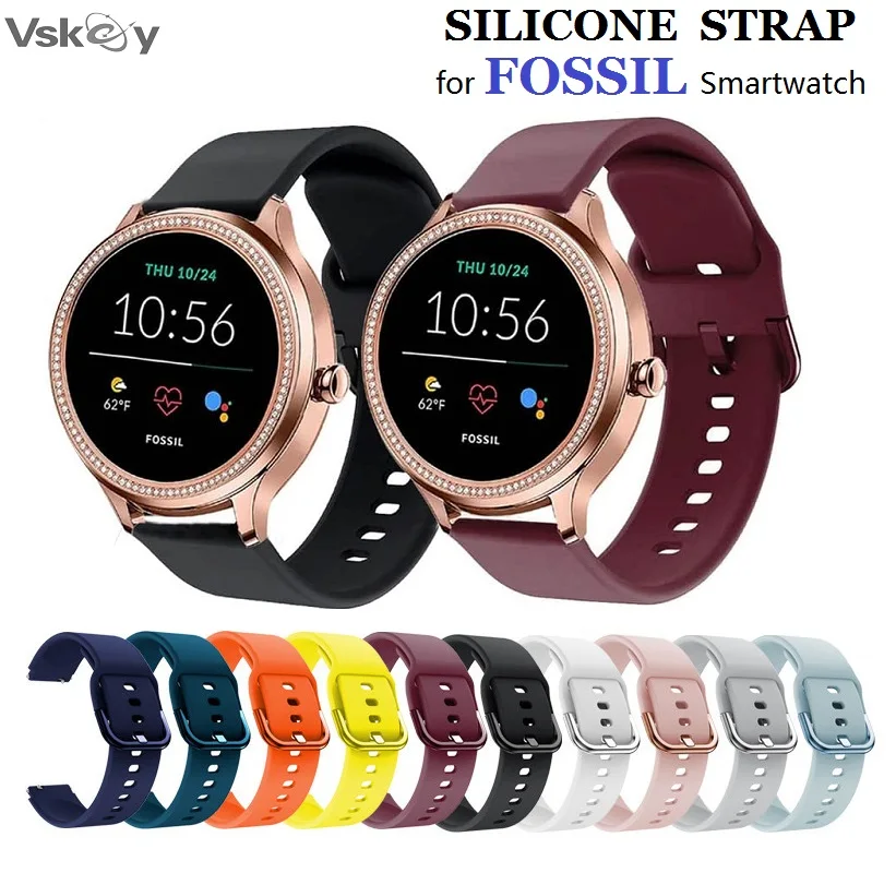 Ремешок силиконовый для часов Fossil Gen 6/5E/4/3 Carlyle/Julianna/Garrett/charhr/Q Venture HR, 20 мм 22 мм
Ремешок силиконовый для часов Fossil Gen 6/5E/4/3 Carlyle/Julianna/Garrett/charhr/Q Venture HR, 20 мм 22 мм
