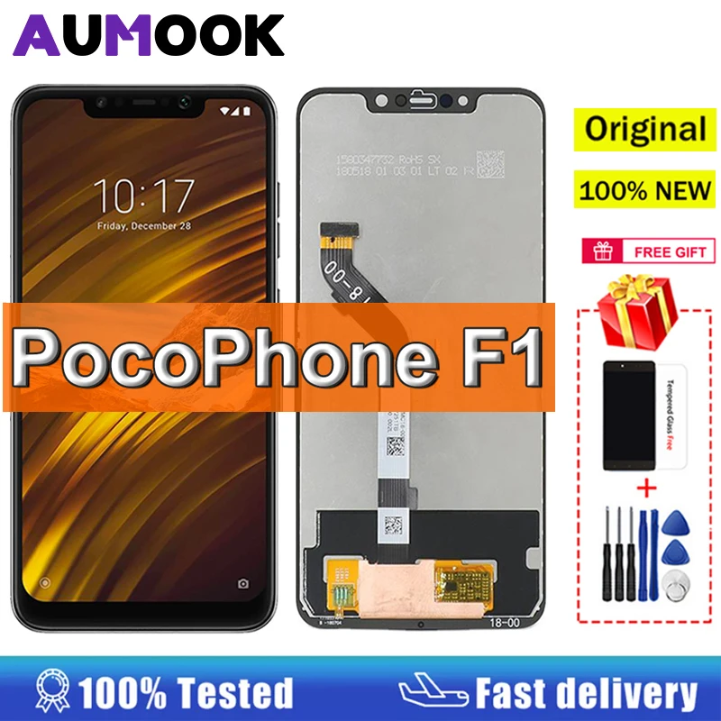 100% Test 6.18" Display for XiaoMi Pocophone POCO F1 LCD Touch Screen Digitizer Assembly Repair For Xiaomi PocophoneF1
100% Test 6.18" Display for XiaoMi Pocophone POCO F1 LCD Touch Screen Digitizer Assembly Repair For Xiaomi PocophoneF1