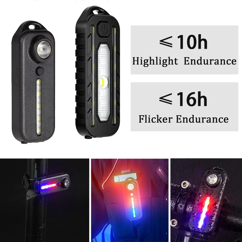 USB Charging Bike Taillight Mini Flashlight Helmet Light Night Patrol Shoulder Lights Clip Waterproof Keychain Lamp Bicycle Part
USB Charging Bike Taillight Mini Flashlight Helmet Light Night Patrol Shoulder Lights Clip Waterproof Keychain Lamp Bicycle Part
