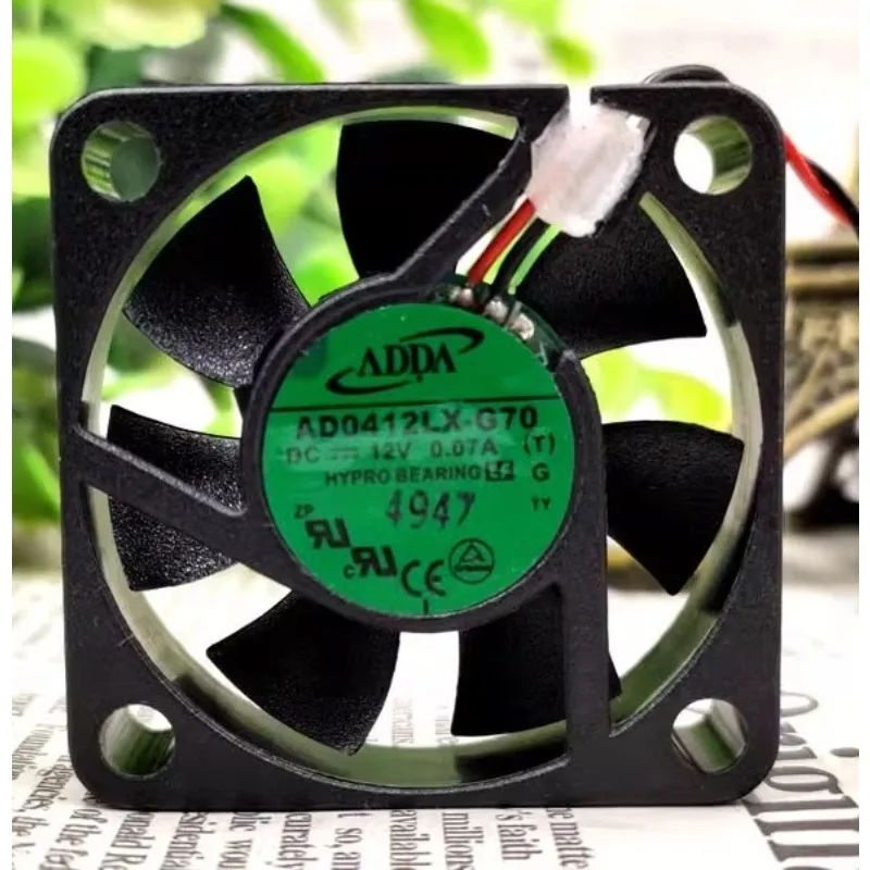 

Original New Cooler Fan for ADDA AD0412LX-G70 4010 DC12V 0.07A Ultra Silent 4CM Cooling Fan 40x40x10mm