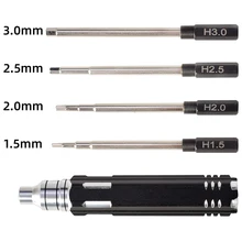 RC parts 4 in 1 1.5mm 2.0mm 2.5mm 3.0mm Hex Screwdriver Metal Tool Kit Set for RC Helicopter Car Airplane Drone Aircraft