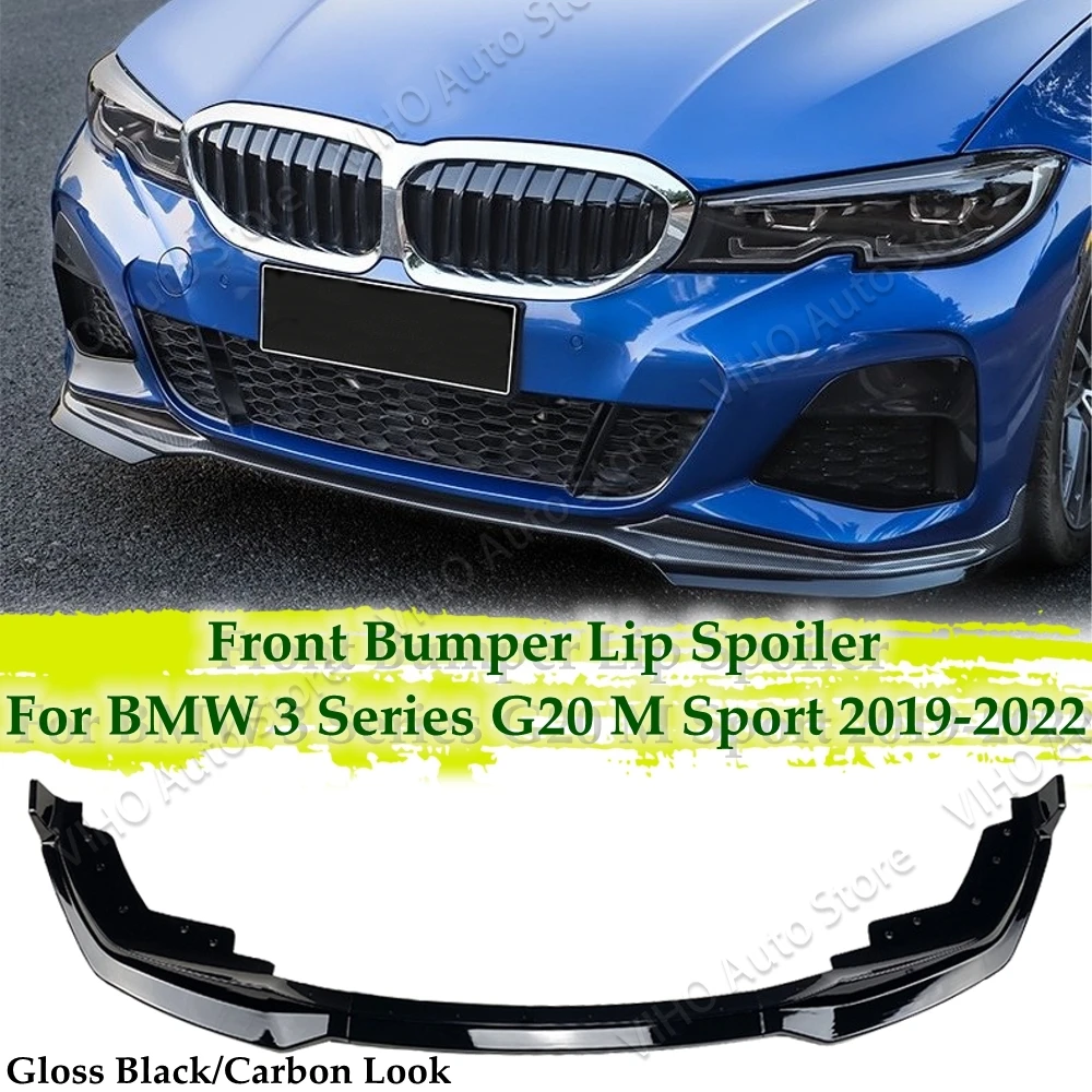

For BMW G20 G21 Pre-Lci M Performance Style Front Bumper Splitter Lip Spoiler Diffuser320i 320d 330i M340i M340d 2019-2022 Mod