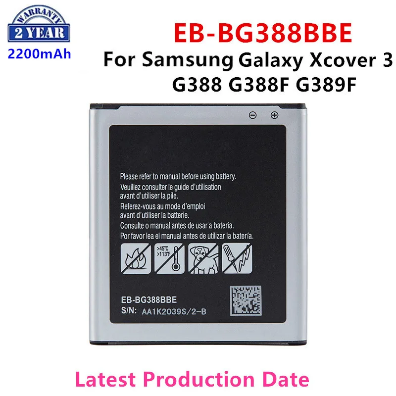 

Brand New EB-BG388BBE Replacement 2200mAh Battery For Samsung Galaxy Xcover 3 SM-G388 G388F G389F Batteries NO NFC