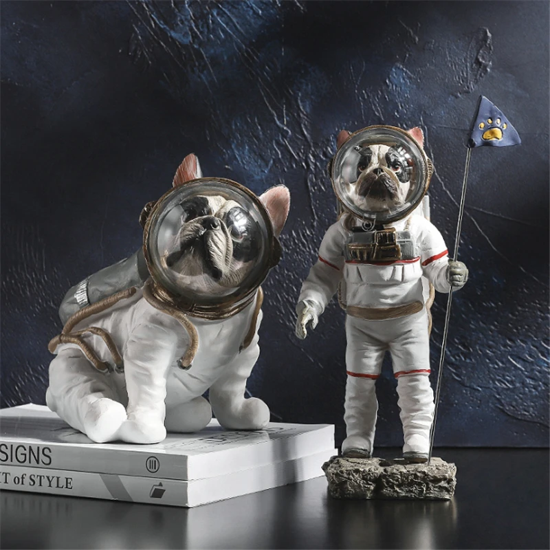 Resin Astronaut Dog Statue Figurine Animals Spaceman Bulldog Art Sculpture Model Art Craft Home Decoration Accessories
Resin Astronaut Dog Statue Figurine Animals Spaceman Bulldog Art Sculpture Model Art Craft Home Decoration Accessories