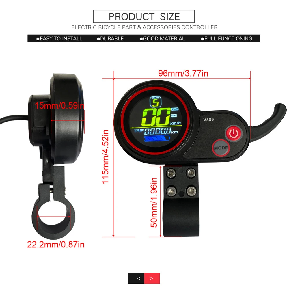 Ebike Display Display For No.2 Protocol Hook Finger Throttle Meter SM Electric Scooter V889 Color Display With USB Port 6PIN SM
Ebike Display Display For No.2 Protocol Hook Finger Throttle Meter SM Electric Scooter V889 Color Display With USB Port 6PIN SM