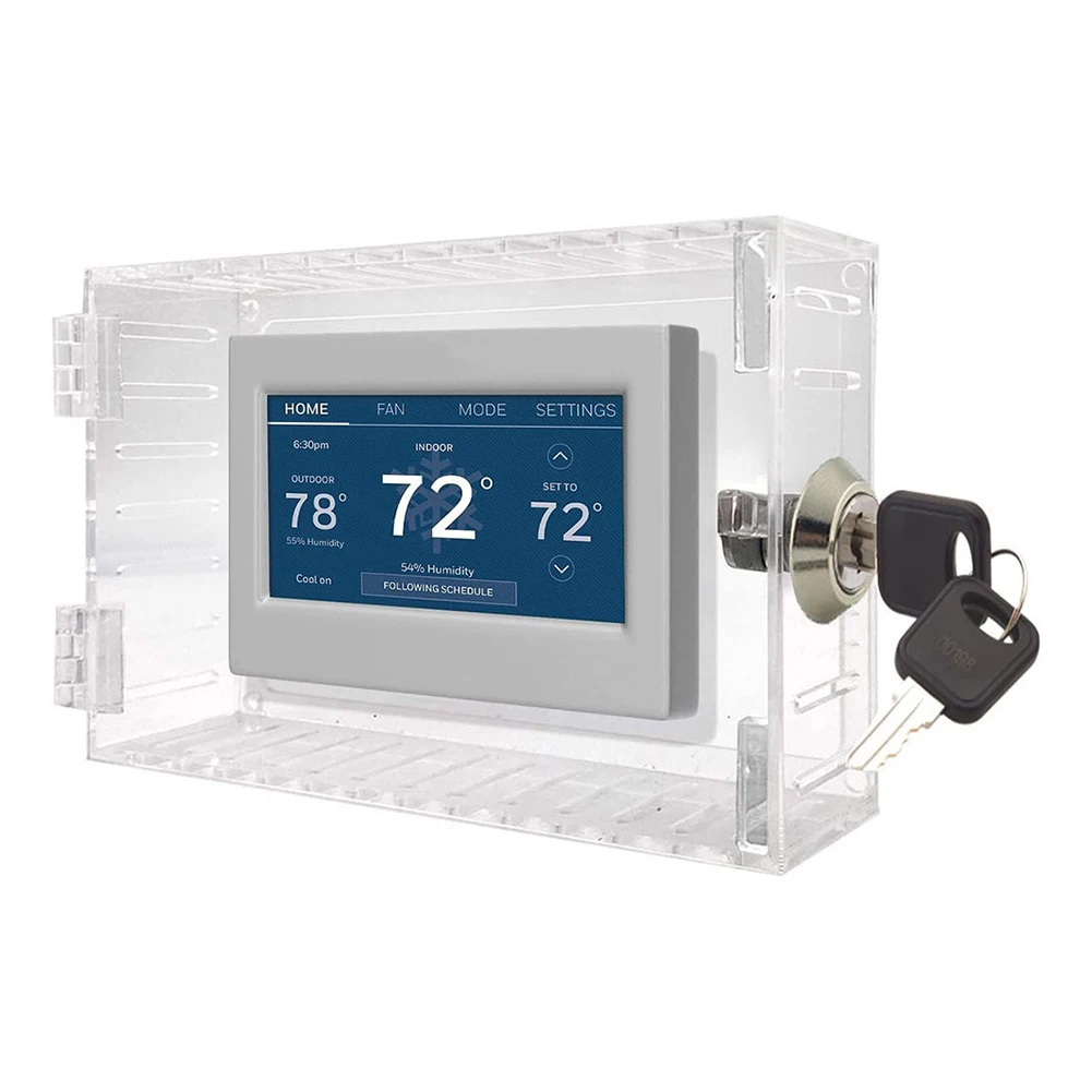 1PC Constant Temperature Box Cover ABS Universal Locking Thermostat Cover Anti Tamper Lock Protection Box With 2 Keys
1PC Constant Temperature Box Cover ABS Universal Locking Thermostat Cover Anti Tamper Lock Protection Box With 2 Keys