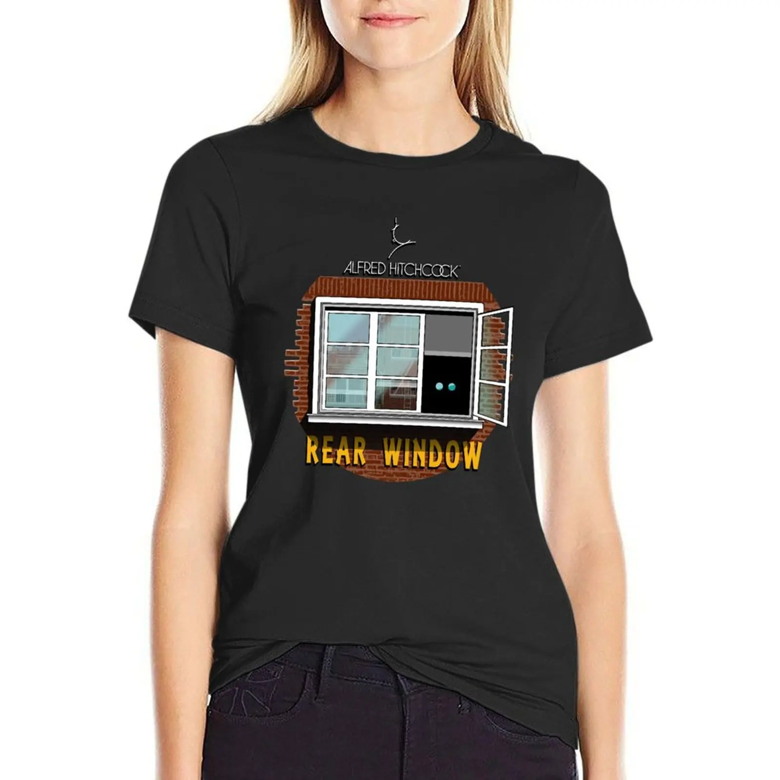 Alfred Hitchcock Rear Window T-shirt kawaii clothes Aesthetic clothing luxury designer clothing Women
Alfred Hitchcock Rear Window T-shirt kawaii clothes Aesthetic clothing luxury designer clothing Women