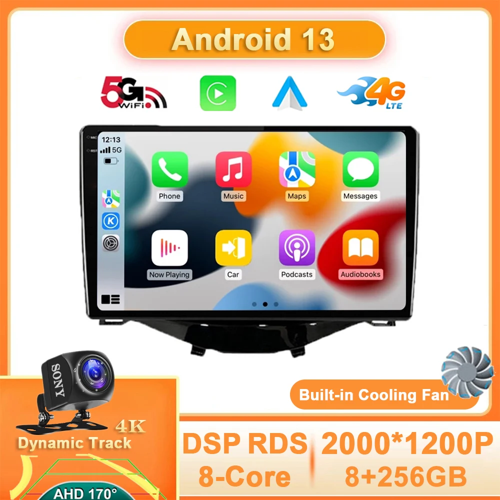 Android 13 Car Radio For Toyota Aygo Peugeot 108 Citroen C1 2016 - 2020 Multimedia Video GPS 4G Auto Carplay Navigation WIFI DSP
Android 13 Car Radio For Toyota Aygo Peugeot 108 Citroen C1 2016 - 2020 Multimedia Video GPS 4G Auto Carplay Navigation WIFI DSP