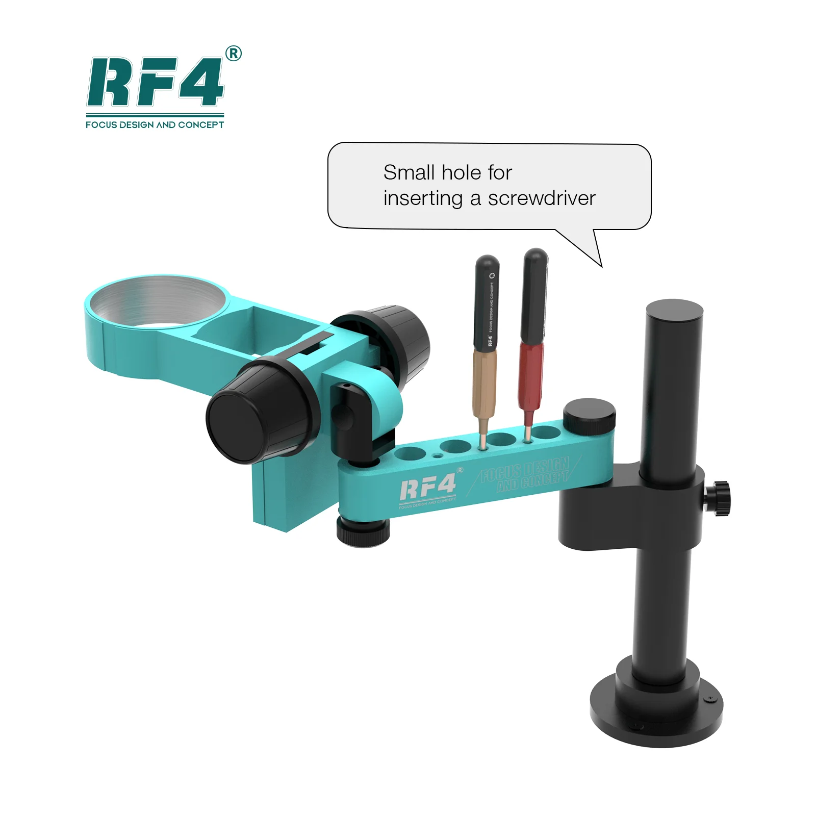 

RF4 New Design Screwdriver Hole Position Convenient Placement Operation At Any, 360 ° Rotate Front Back Rolling RF-FO19