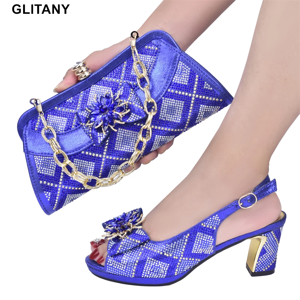 New Arrival Italian Shoes and Bags Matching Set Plus Size Heels 43 Wedding Shoes Bride Rhinestone Women Party Pumps with Purse
New Arrival Italian Shoes and Bags Matching Set Plus Size Heels 43 Wedding Shoes Bride Rhinestone Women Party Pumps with Purse