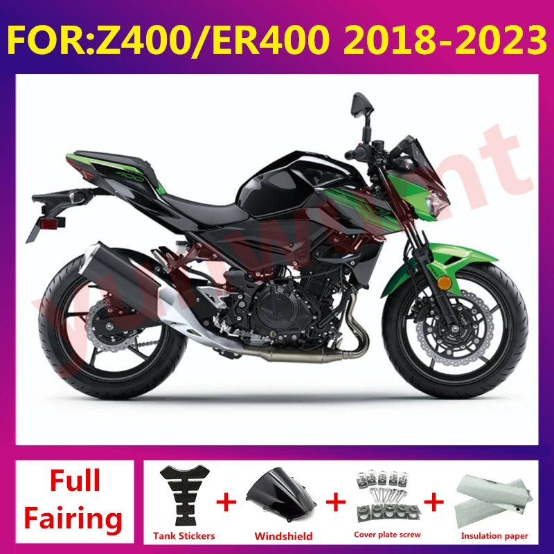 Abs Fairing Z400 ER400 2018-2023 Bodywork for Kawasaki 15 bodywork Fairings Z400 ER400 Ninja 18 19 20 21 zxmt set green black
Abs Fairing Z400 ER400 2018-2023 Bodywork for Kawasaki 15 bodywork Fairings Z400 ER400 Ninja 18 19 20 21 zxmt set green black