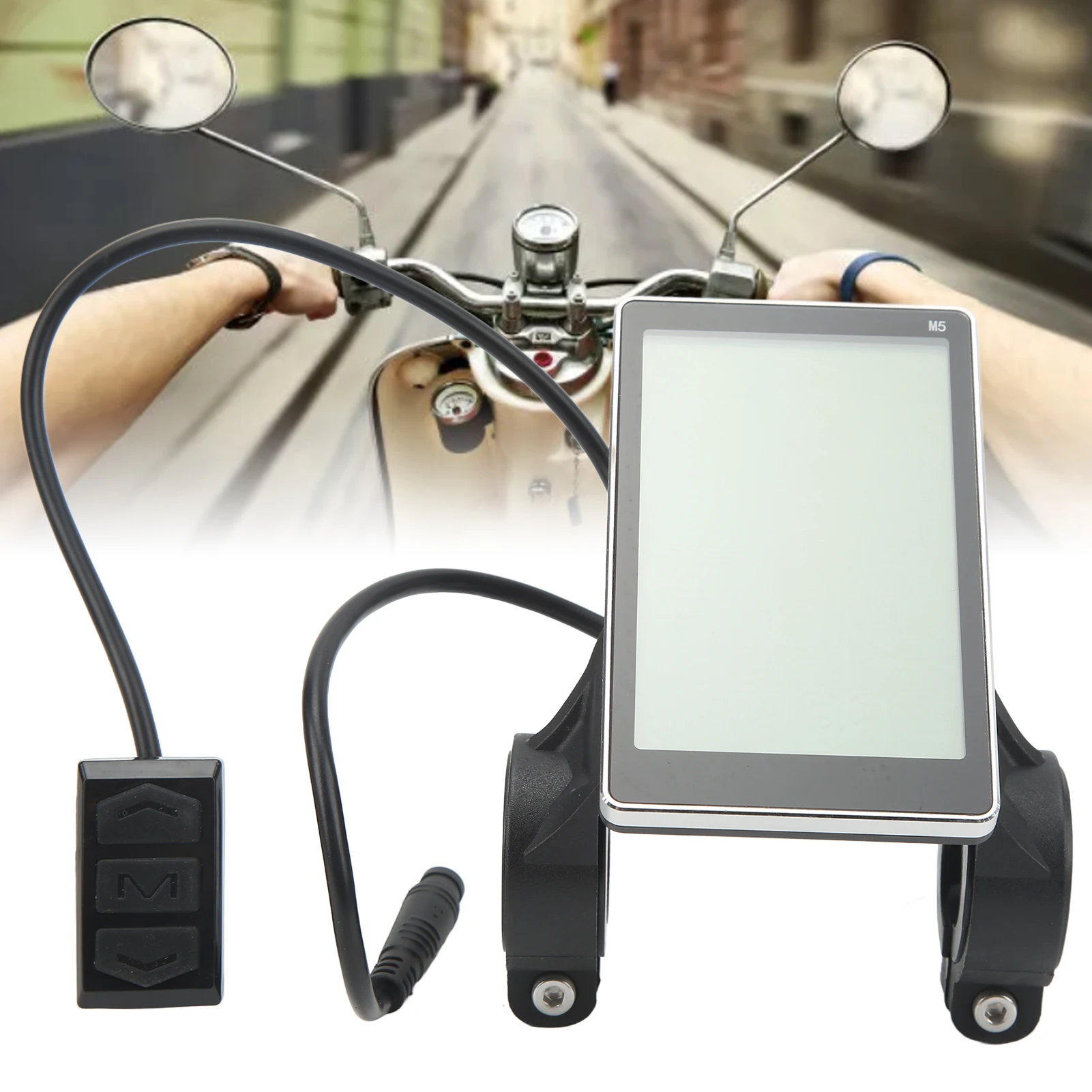 6pin E-Bike M5 LCD Display Screen Big Screen Electric Scooter Speedmeter With Electric Bicycle Accessories Speed Controller
6pin E-Bike M5 LCD Display Screen Big Screen Electric Scooter Speedmeter With Electric Bicycle Accessories Speed Controller
