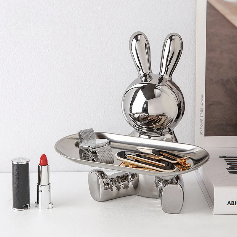 Resin Trays, Astronaut and Rabbit Figurines Are Used for Indoor, Home, Office, Desk Storage, Decorative Items Containers
Resin Trays, Astronaut and Rabbit Figurines Are Used for Indoor, Home, Office, Desk Storage, Decorative Items Containers