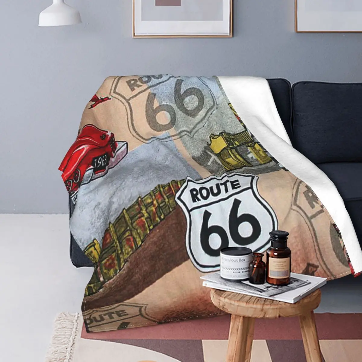 Fun Colorful Route 66 Collage Blankets Flannel Print Breathable Lightweight Throw Blanket for Bedding Office Quilt
Fun Colorful Route 66 Collage Blankets Flannel Print Breathable Lightweight Throw Blanket for Bedding Office Quilt