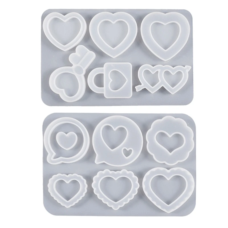 

Heart shaped Silicone Mold for DIY Crystal Droplet Keychains and Pendants Silicone Mold for DIY Crystal Droplet Ornament