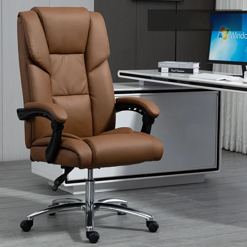 Leather Chaise Office Chair Swivel Accent Comfy Ergonomic Recliner Computer Chair Bedroom Chaise De Bureaux Luxury Furniture
Leather Chaise Office Chair Swivel Accent Comfy Ergonomic Recliner Computer Chair Bedroom Chaise De Bureaux Luxury Furniture