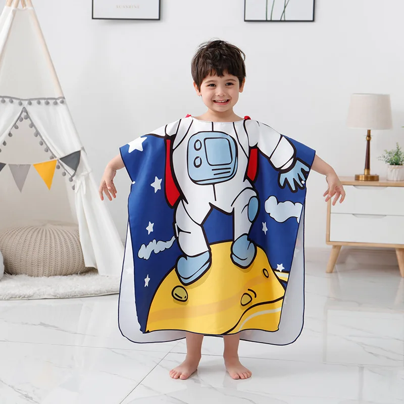 Children's Cloak Astronaut Soaking in Hot Springs Quick Drying Cloak Beach Scarf Spring Bathrobe Cartoon Boys' Hooded Bath Towel
Children's Cloak Astronaut Soaking in Hot Springs Quick Drying Cloak Beach Scarf Spring Bathrobe Cartoon Boys' Hooded Bath Towel