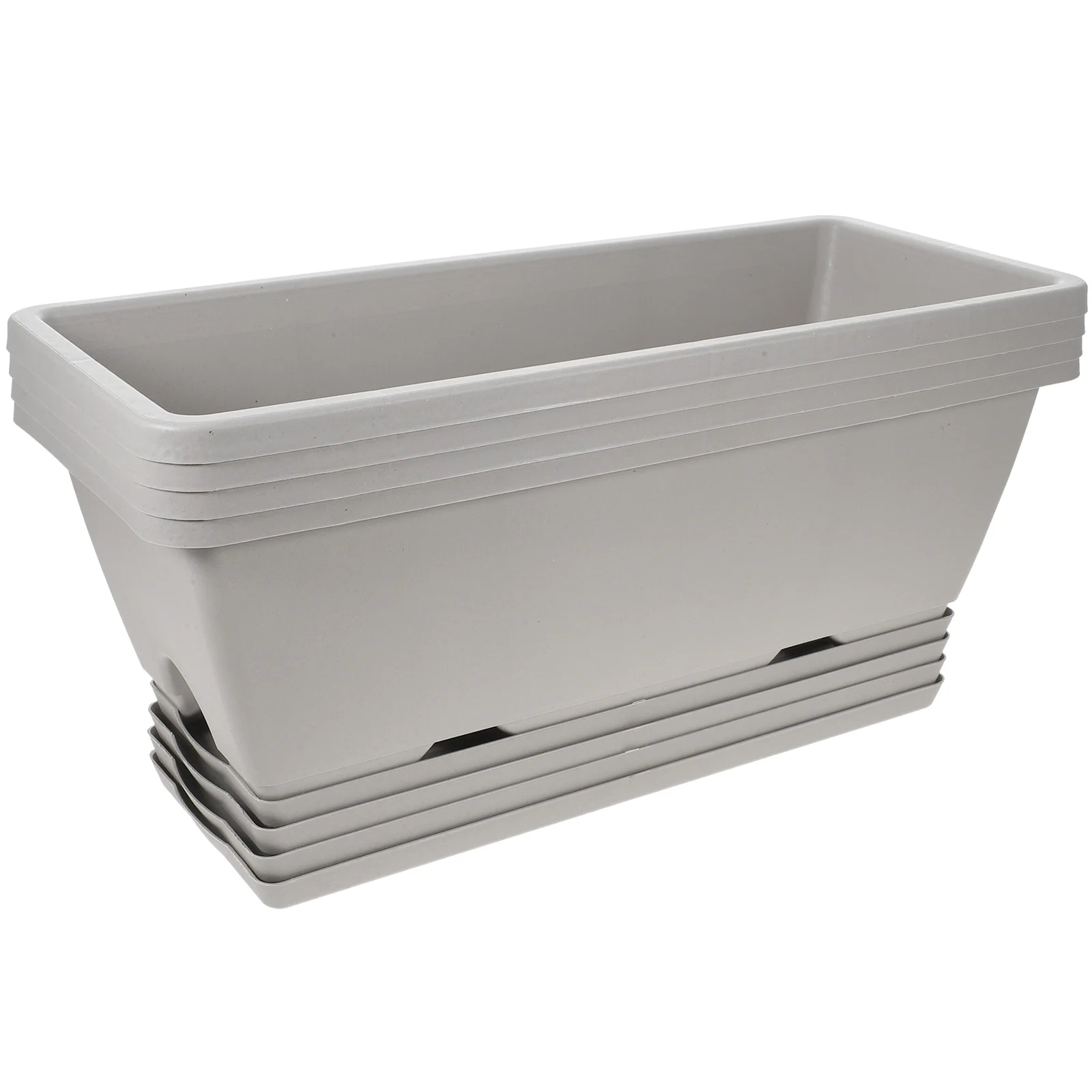 Rectangular Flower Pot Window Flower Box Planter Eco-Friendly Plant Vegetable with Tray drain hole Shatterproof Garden Supplies
Rectangular Flower Pot Window Flower Box Planter Eco-Friendly Plant Vegetable with Tray drain hole Shatterproof Garden Supplies