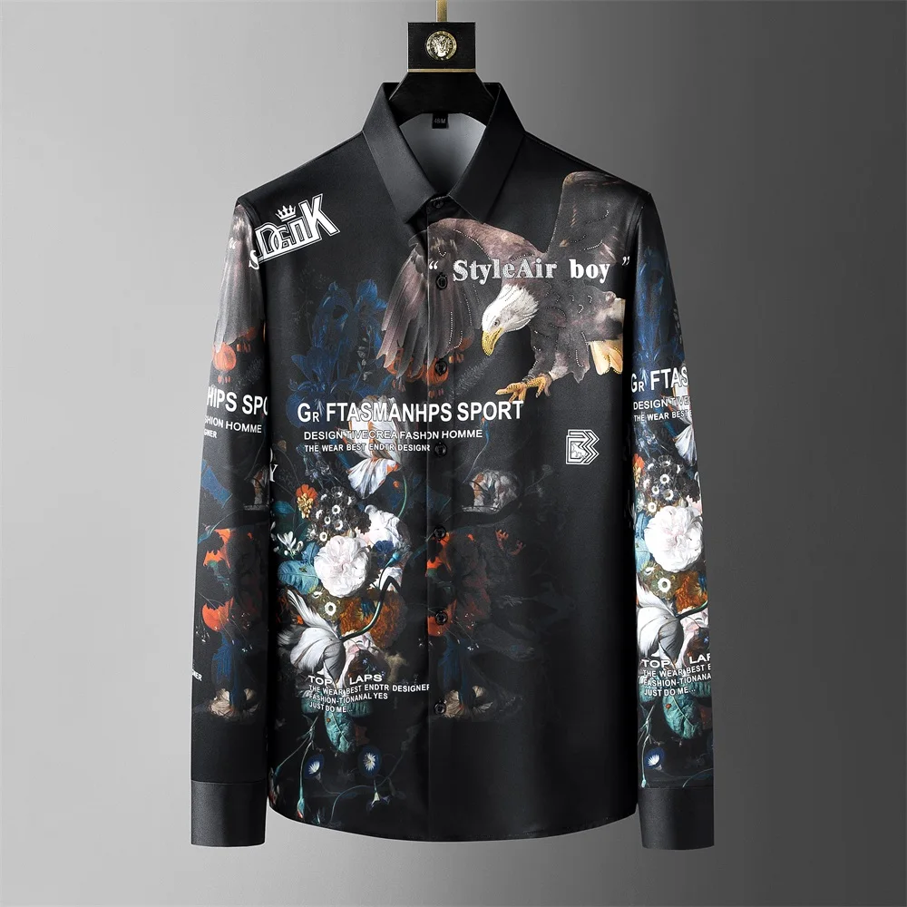 Brand Eagle Hot Drill Mens Shirts Long Sleeve Slim Casual Shirt Trend Business Social Dress Shirts Party Tuxedo Camisa Masculina
Brand Eagle Hot Drill Mens Shirts Long Sleeve Slim Casual Shirt Trend Business Social Dress Shirts Party Tuxedo Camisa Masculina