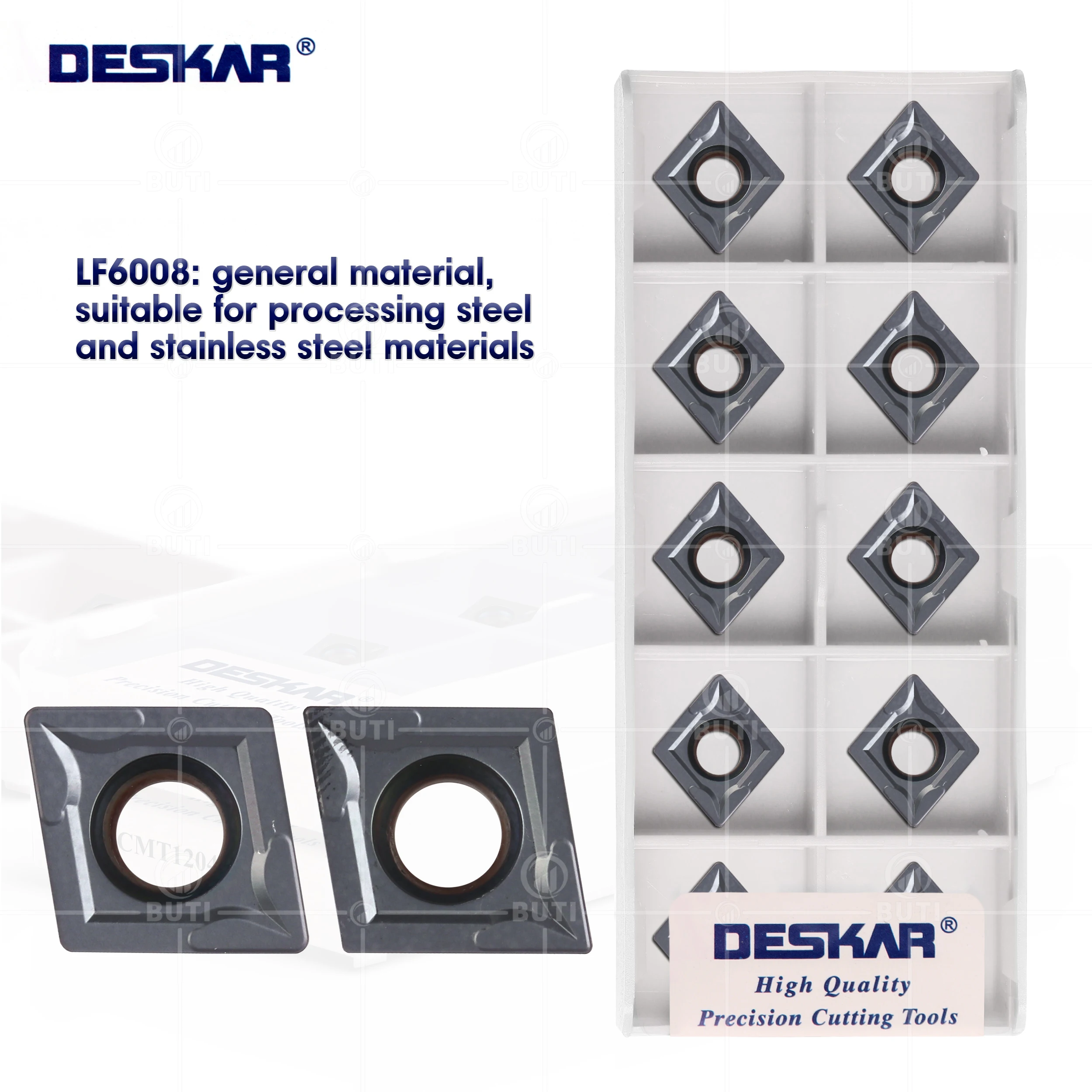DESKAR 100% Original CCMT120404 CCMT120408 LF6008 Internal Alloy Blades Lathe CNC Turning Inserts Cutter Tool Parts For Machine
DESKAR 100% Original CCMT120404 CCMT120408 LF6008 Internal Alloy Blades Lathe CNC Turning Inserts Cutter Tool Parts For Machine