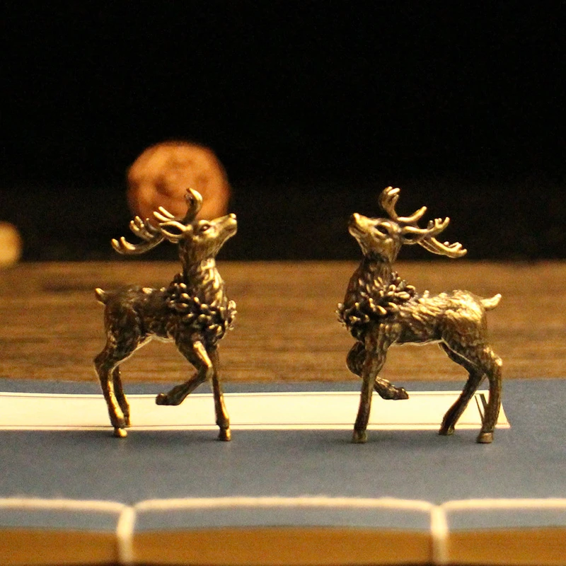 1pcs Brass Sika Deer Sculpture Crafts Feng Shui Luck Miniature Figurines Home Living Room Desktop Decoration Festivals Gifts
1pcs Brass Sika Deer Sculpture Crafts Feng Shui Luck Miniature Figurines Home Living Room Desktop Decoration Festivals Gifts