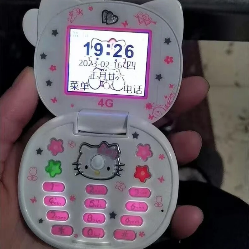 New 2023 K688 Kawaii Sanrioed Hello Kitty Flip Phone Cartoon Cute Children Taiml Mini Phone Gifts For Kids Toys For Girls
New 2023 K688 Kawaii Sanrioed Hello Kitty Flip Phone Cartoon Cute Children Taiml Mini Phone Gifts For Kids Toys For Girls