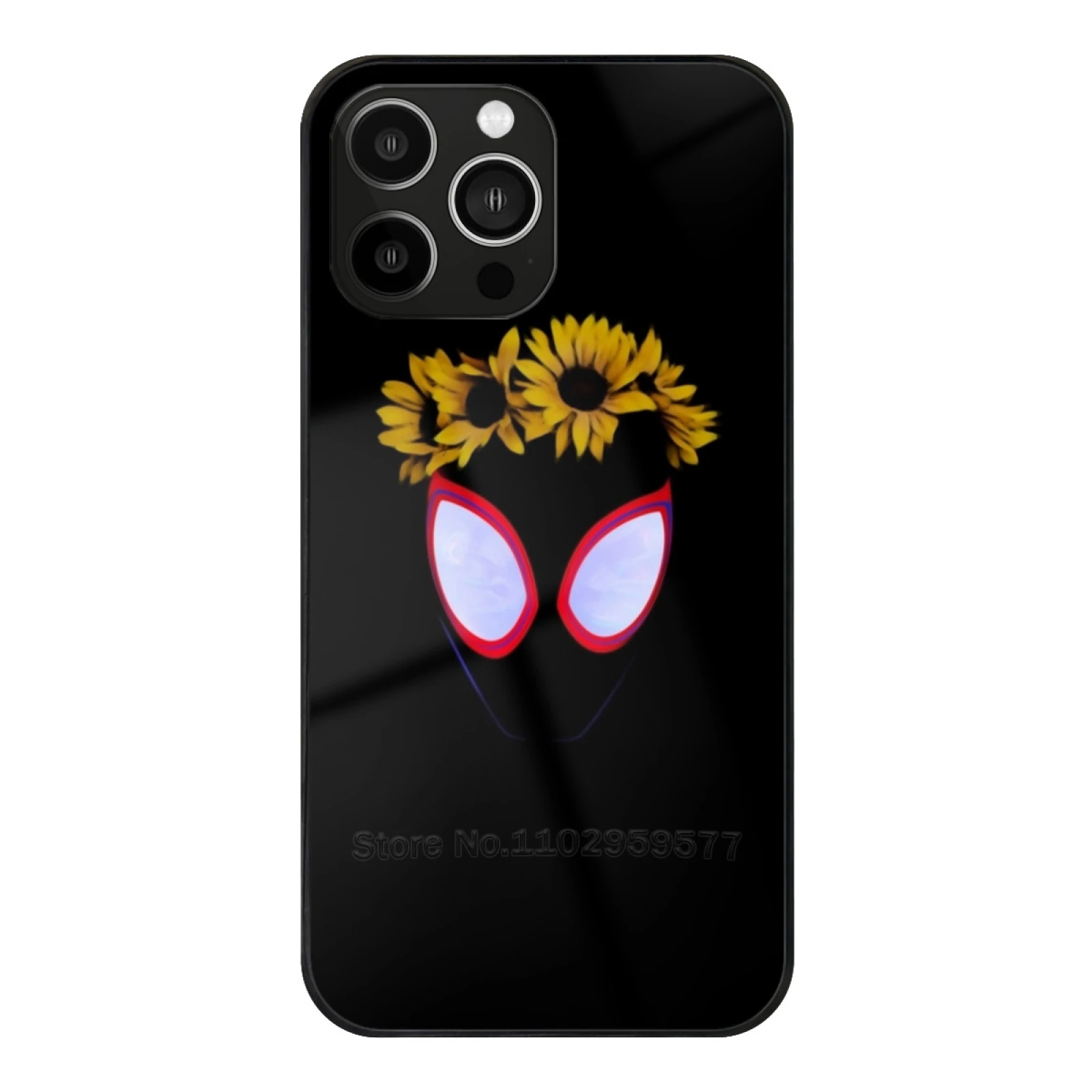 Miles Morales With Sunflower Crown-Into The Spiderverse Glass Phone Case For Iphone 15 14 11 12 13 Pro Xr X 7 8 Xs Max 6S 5S
Miles Morales With Sunflower Crown-Into The Spiderverse Glass Phone Case For Iphone 15 14 11 12 13 Pro Xr X 7 8 Xs Max 6S 5S
