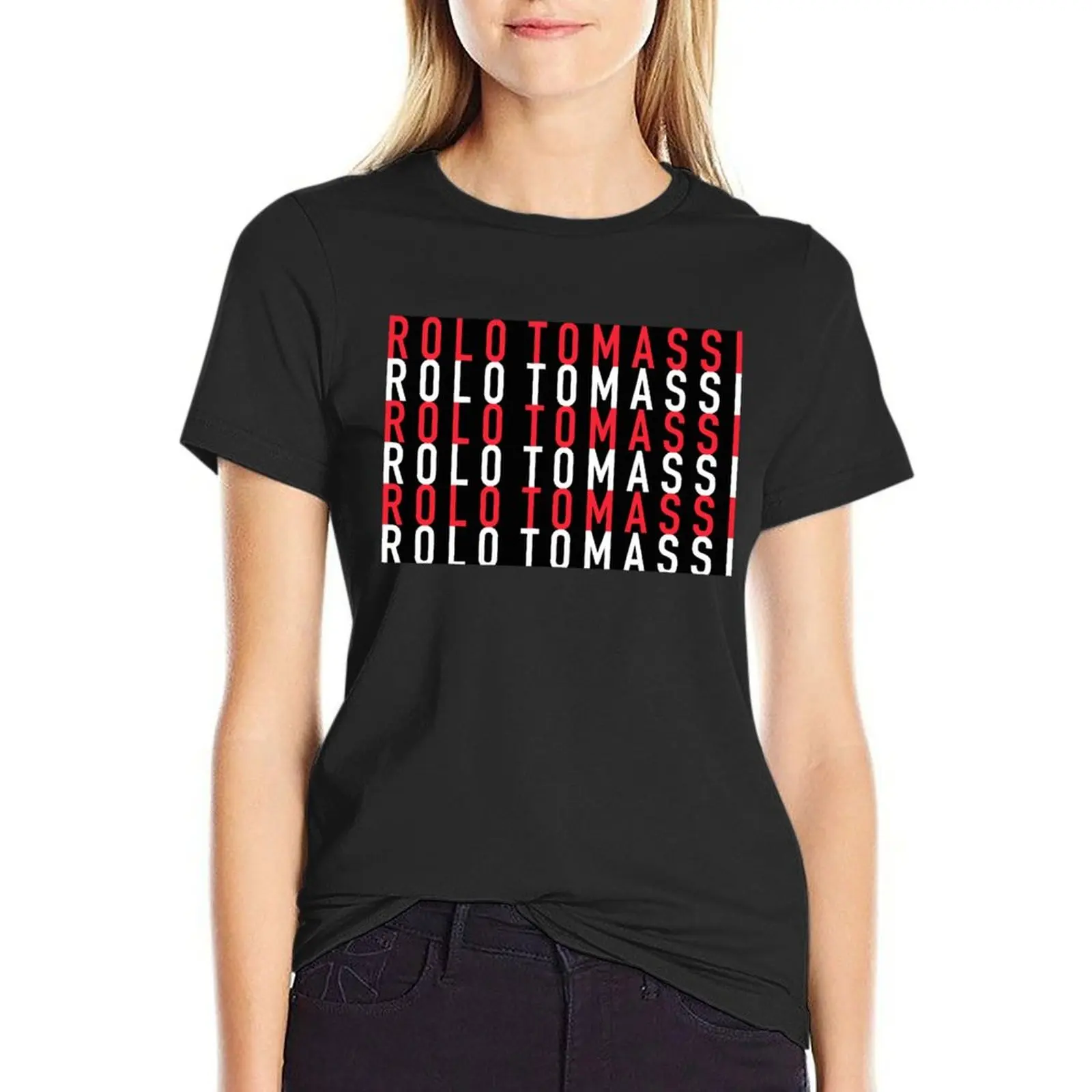 ROLO TAMASSI T-shirt anime clothes summer top lady clothes black t shirts for Women
ROLO TAMASSI T-shirt anime clothes summer top lady clothes black t shirts for Women