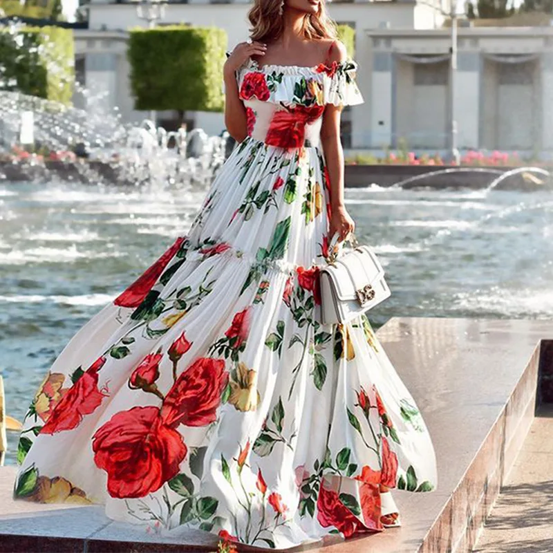 2024 Spring Summer Women's Wear 2 New Fashion One Shoulder Printed Holiday Dress
2024 Spring Summer Women's Wear 2 New Fashion One Shoulder Printed Holiday Dress