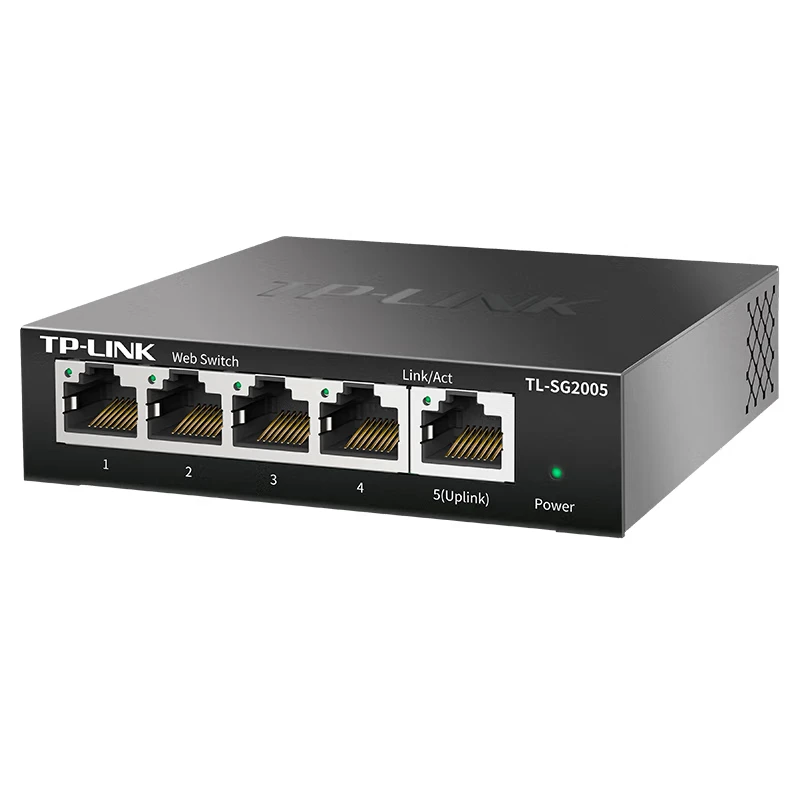 S3cc3fcb101e646b49d60fccc1c8a87186 TP-LINK Cloud Switching TL-SG2005 Five-port Full Gigabit Web Network Management Cloud Management Switch Network Cable Splitter