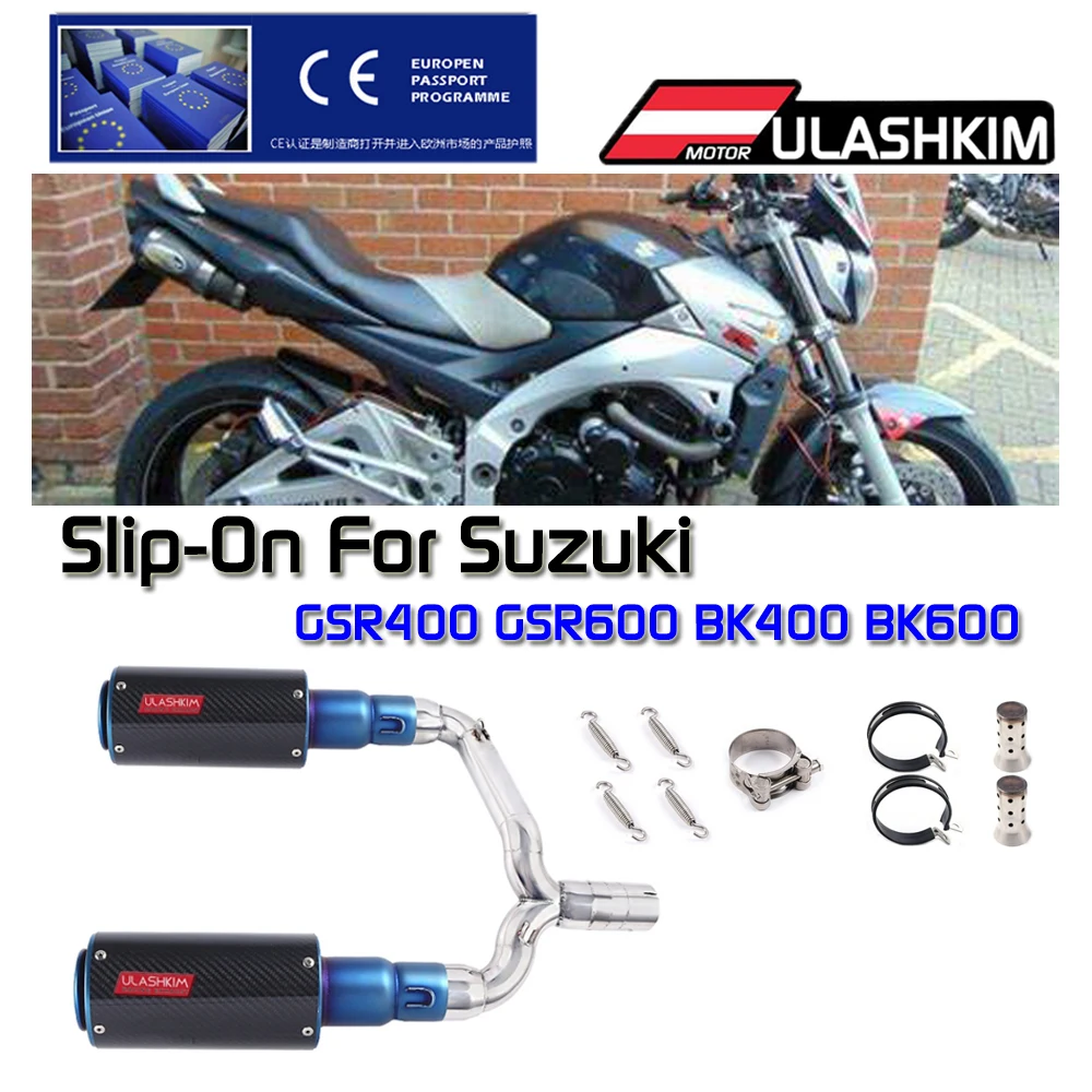 Слипоны для Suzuki полный глушитель выхлопной трубы мотоцикла Escape System GSR400 GSR600 BK400 BK600 GSR BK 400 600 Модифицированная Соединительная труба 
Слипоны для Suzuki полный глушитель выхлопной трубы мотоцикла Escape System GSR400 GSR600 BK400 BK600 GSR BK 400 600 Модифицированная Соединительная труба