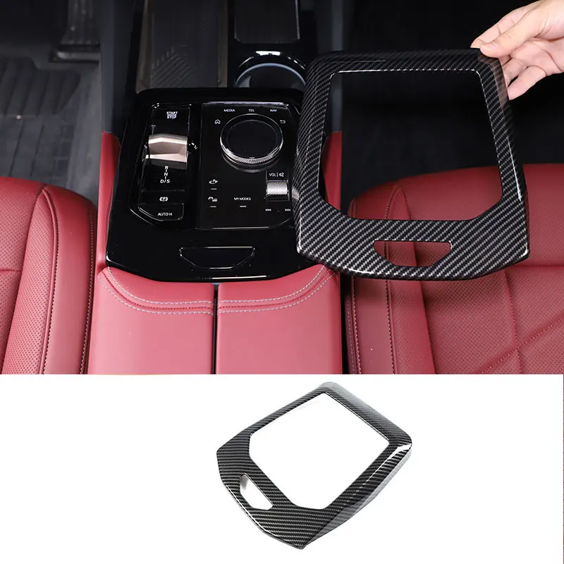 

For BMW 5 Series G60 2024 ABS carbon fiber car styling car center control gearbox cover sticker car interior accessories