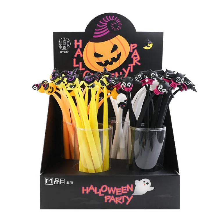 36 pcs/lot Halloween Pumpkin Bendable Gel Pen Creative 0.5mm black ink Signature Pens school writing Supplies Promotional Gift
36 pcs/lot Halloween Pumpkin Bendable Gel Pen Creative 0.5mm black ink Signature Pens school writing Supplies Promotional Gift