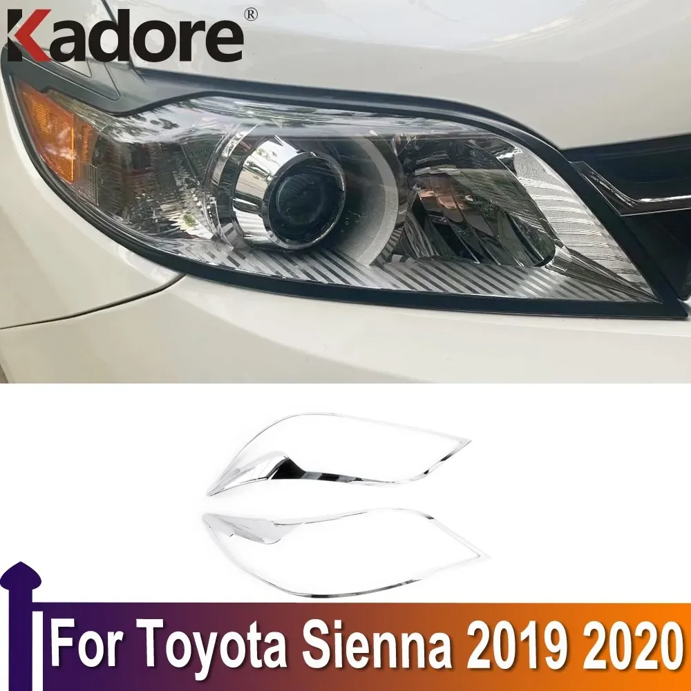 For Toyota Sienna 2019 2020 ABS Chrome Headlight Cover Trim Head Lamps Light Frame Sticker Car Accessories Decoration
For Toyota Sienna 2019 2020 ABS Chrome Headlight Cover Trim Head Lamps Light Frame Sticker Car Accessories Decoration