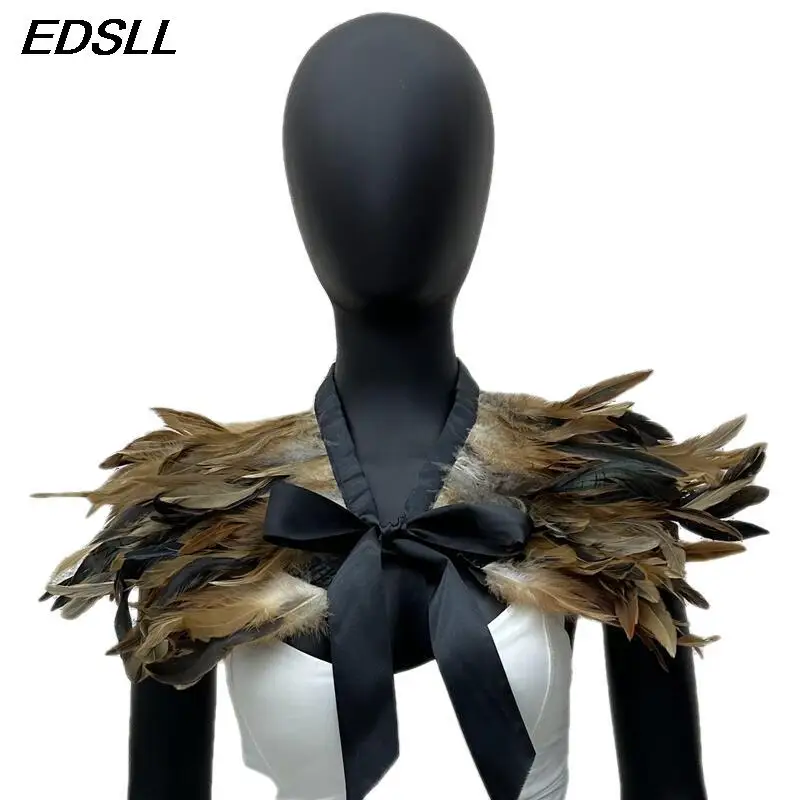 Gothic Punk Feather Shawl Cape Shrug Shoulder Wrap Fake Choker Collar Stole Epaulet Halloween Cosplay Party Stage Show Shirt
Gothic Punk Feather Shawl Cape Shrug Shoulder Wrap Fake Choker Collar Stole Epaulet Halloween Cosplay Party Stage Show Shirt