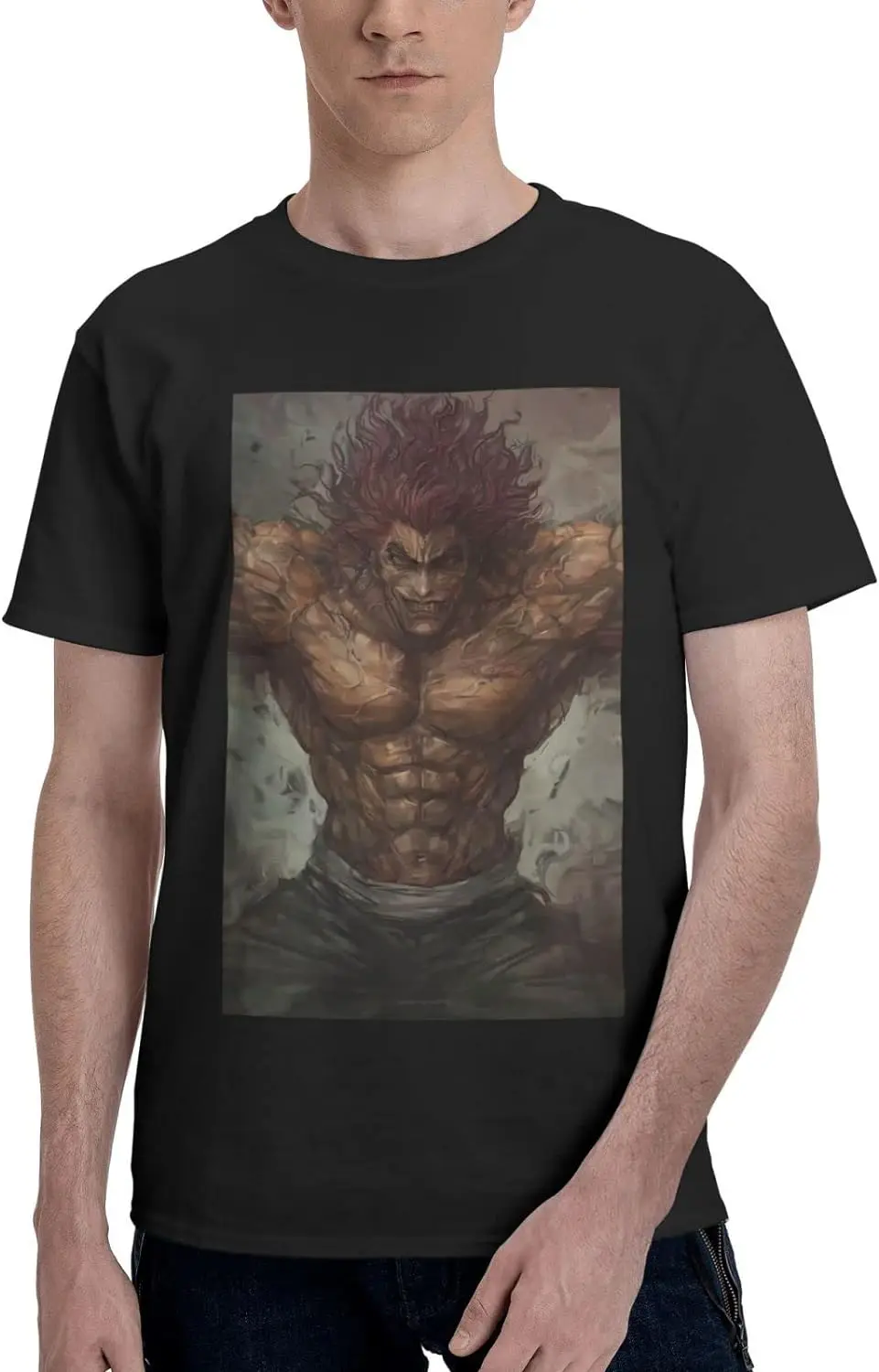 Anime Baki The Grappler Yujiro Hanma T Shirt Mens Summer Cotton Tee Comfort Round Neck Short Sleeve Tops
Anime Baki The Grappler Yujiro Hanma T Shirt Mens Summer Cotton Tee Comfort Round Neck Short Sleeve Tops
