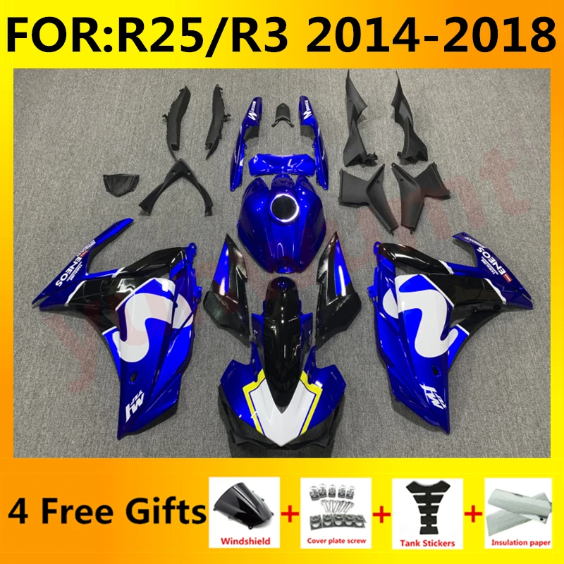 NEW ABS Motorcycle Injection Fairing Kit fit For YZF R25 R3 R 25 3 2015 2016 2017 2018 Bodywork Fairings kits set blue white
NEW ABS Motorcycle Injection Fairing Kit fit For YZF R25 R3 R 25 3 2015 2016 2017 2018 Bodywork Fairings kits set blue white