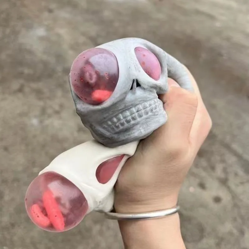 Squeeze Skull Model Toys Fidget Toys Stress Relief Vent Kneading Decompression Model Toy Funny Halloween Skull For Kid Gift
Squeeze Skull Model Toys Fidget Toys Stress Relief Vent Kneading Decompression Model Toy Funny Halloween Skull For Kid Gift