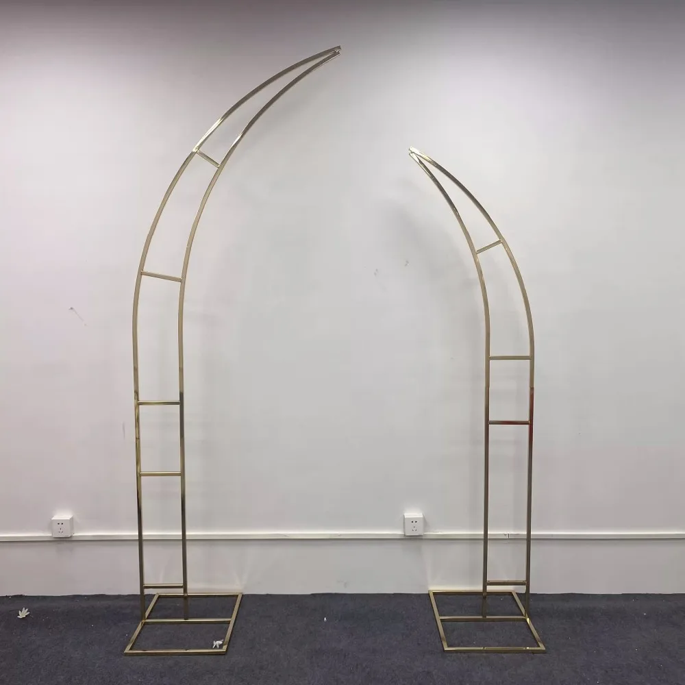 2.4m Gold-plated Wedding Arch Shiny Metal Horn Arch Backdrop Balloon Stand Background Artificial Flower Door Frame Event Prop
2.4m Gold-plated Wedding Arch Shiny Metal Horn Arch Backdrop Balloon Stand Background Artificial Flower Door Frame Event Prop