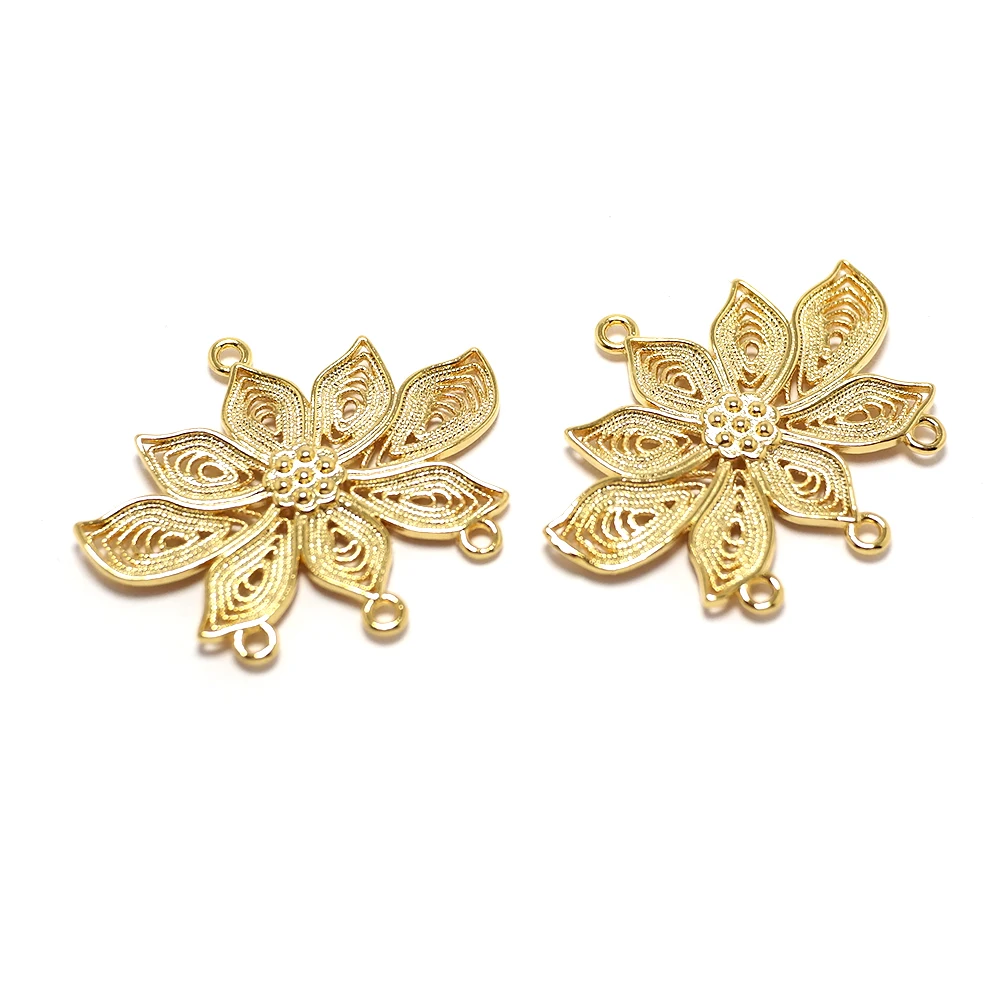 2pcs Flower Earring Charm,24K Gold Color Plated Brass Hollow Out Lotus Pendant,28x24mm Leaf Drop,Earring Jewelry Making Supplies
2pcs Flower Earring Charm,24K Gold Color Plated Brass Hollow Out Lotus Pendant,28x24mm Leaf Drop,Earring Jewelry Making Supplies