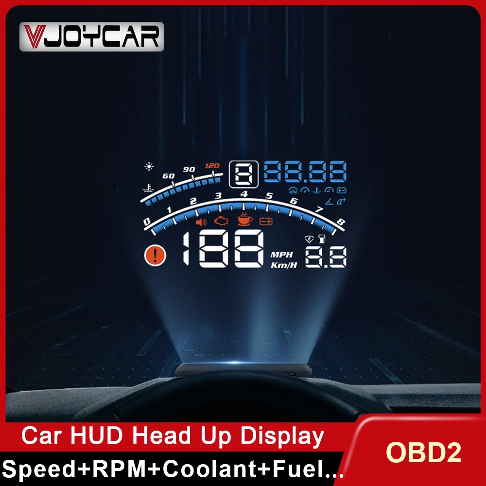 Vjoycar Auto Projector HUD 5.5'' Screen OBD Gauge Speedometer Head Up Display Voltage Coolant Alarm Car Electronic Accessories
Vjoycar Auto Projector HUD 5.5'' Screen OBD Gauge Speedometer Head Up Display Voltage Coolant Alarm Car Electronic Accessories