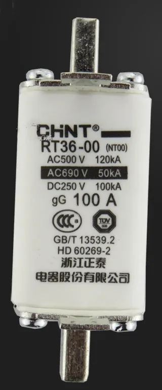 

CHNT RT36-00 NT00 100A 500V gG / RT36-00 NT00 10A 16A 20A 25A 32A / RT36-00 NT00 40A 50A 63A 80A / RT36-00 125A 160A Fuses