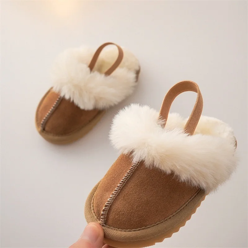 Children Fur Slippers Retro Round Head Cotton Shoes Baby Girl Boy Winter Plush Warm Home Slippers Non-slip Kids Shoes pantuflas
Children Fur Slippers Retro Round Head Cotton Shoes Baby Girl Boy Winter Plush Warm Home Slippers Non-slip Kids Shoes pantuflas