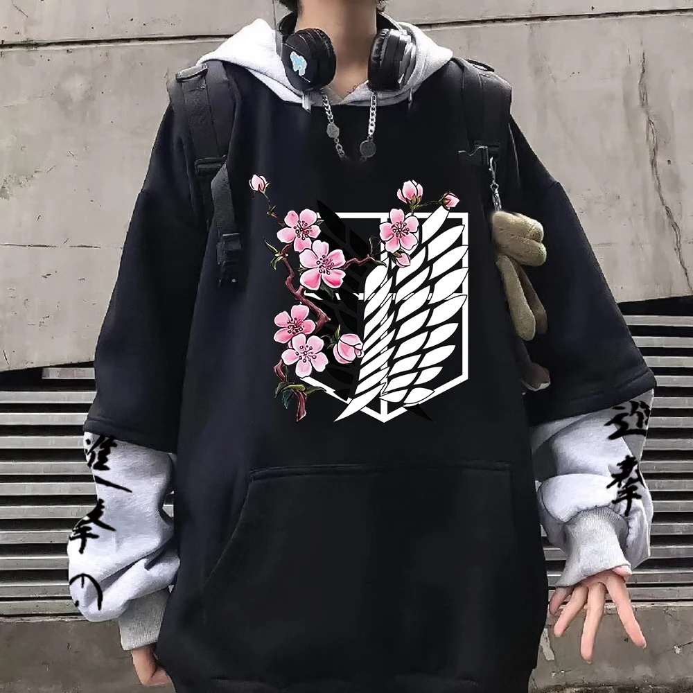 Attack on Titan Hoodie Men Anime Eren Mikasa Armin Levi Print Patchwork Sleeve Black Gray Japanese Streetwear Women Loose Unisex
Attack on Titan Hoodie Men Anime Eren Mikasa Armin Levi Print Patchwork Sleeve Black Gray Japanese Streetwear Women Loose Unisex