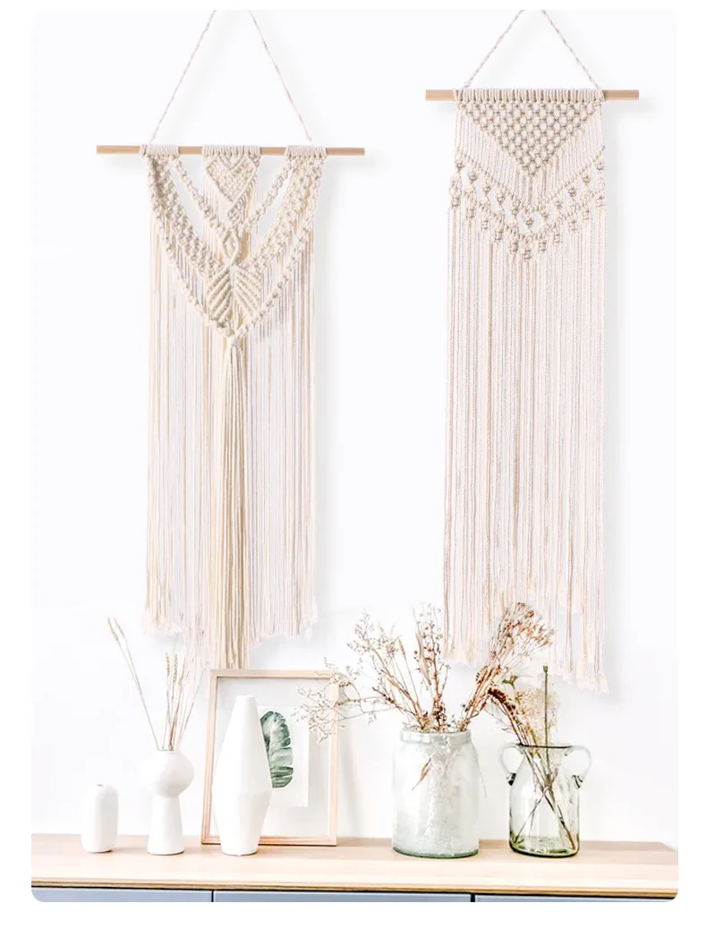 Nordic Boho Cotton Rope Long Tassel Wall Tapestry 20 S3ccd4952056a46b38df4eb315827e5eew