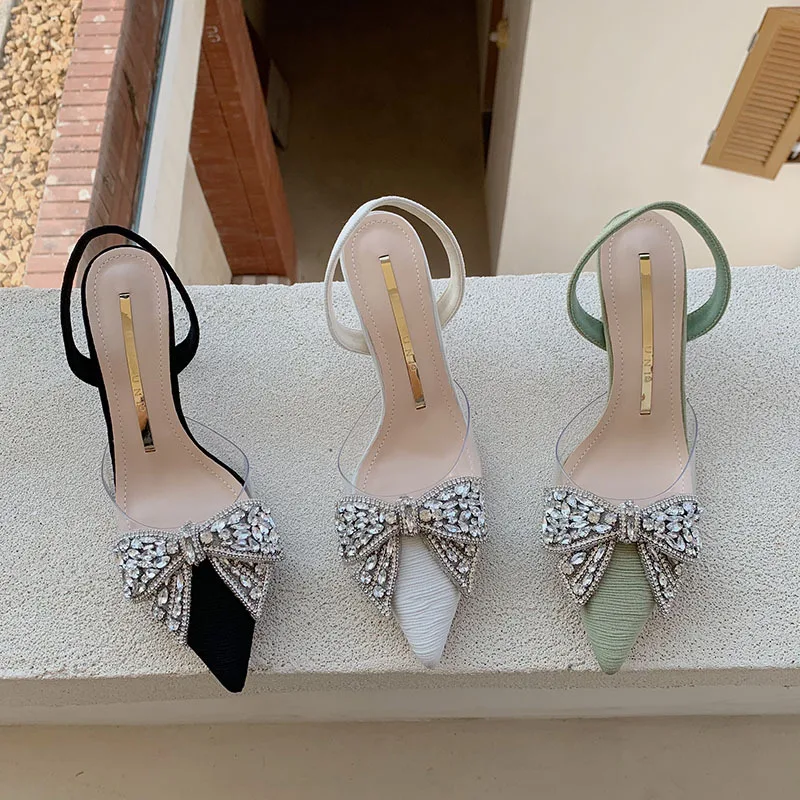 Spring Shoes Pointed Heel Sandals Suit Female Beige 2024 Women's Girls Rhinestone Comfort Low Black New Elastic Band High Bow F
Spring Shoes Pointed Heel Sandals Suit Female Beige 2024 Women's Girls Rhinestone Comfort Low Black New Elastic Band High Bow F